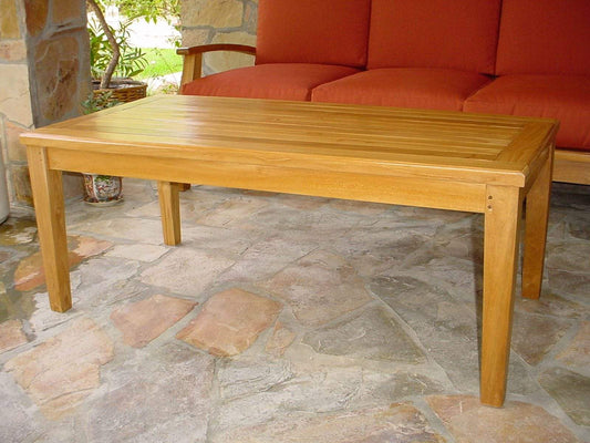 Anderson Teak Outdoor Coffee Table JockeyRed Anderson Teak Brianna Rectangular Coffee Table