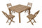 Anderson Teak Outdoor Dining Set Anderson Teak - Montage Alabama 5- Pieces Dining Set ( SET-212 ) | Teak Wood Square Dining Table