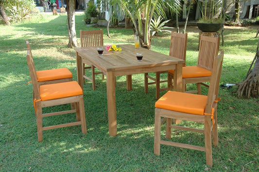 Anderson Teak Outdoor Dining Set Anderson Teak - Montage Saratoga 7-Pieces Dining Set ( SET-201 ) | Teak Wood Rectangle Dining Table