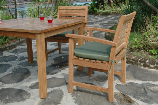Anderson Teak Outdoor Dining Set Anderson Teak - Montage Victoria 5- Pieces Dining Set ( SET-207 ) | Teak Wood Square Dining Table