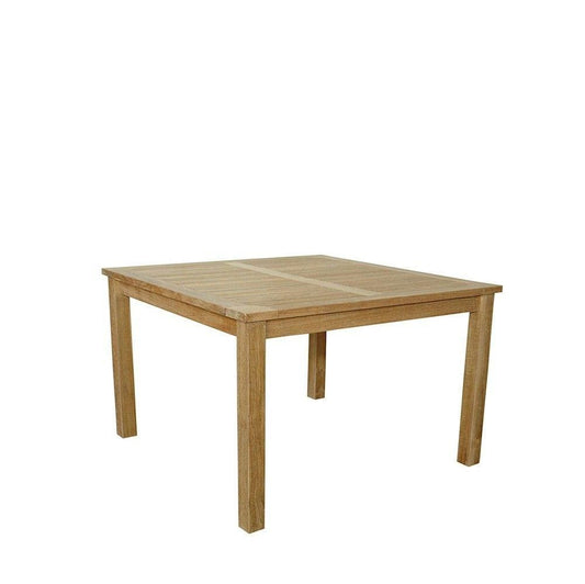 Anderson Teak Outdoor Dining Table Anderson Teak 47" Windsor Square Small Slat Dining Table
