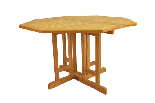 Anderson Teak Outdoor Dining Table Anderson Teak Butterfly 47" Octagonal FoldingTable