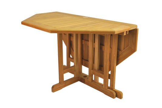 Anderson Teak Outdoor Dining Table Anderson Teak Butterfly 47" Octagonal FoldingTable