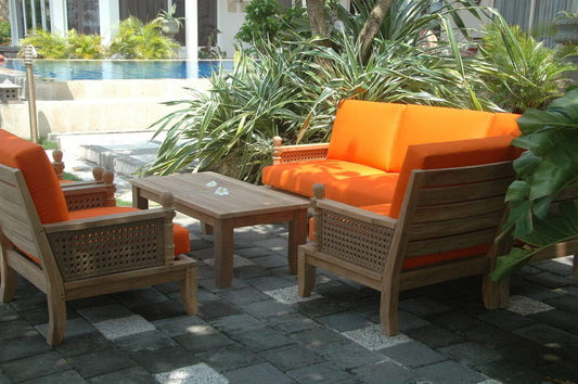 Anderson Teak Outdoor Modular Anderson Teak Luxe 8-Pieces Modular Set