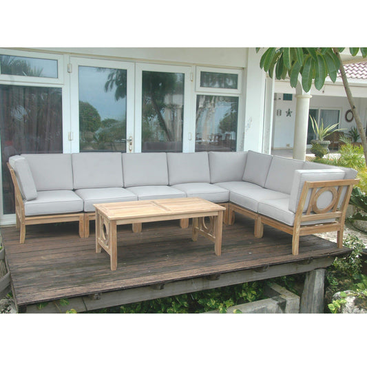 Anderson Teak Outdoor Modular Anderson Teak Natsepa 8-Pieces Modular Set