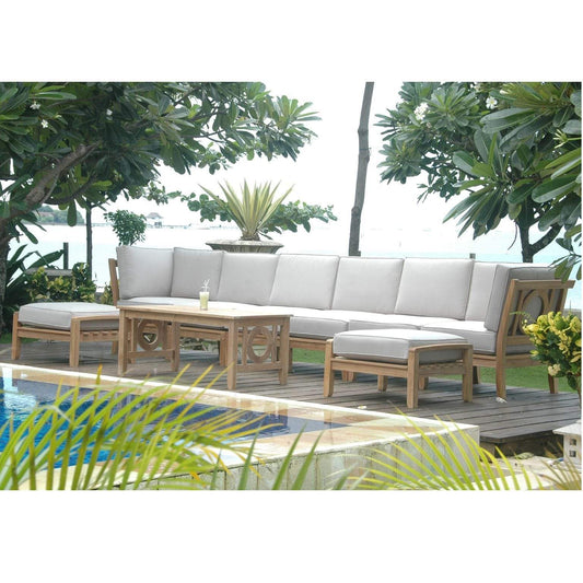 Anderson Teak Outdoor Modular Anderson Teak Natsepa 9-Pieces Modular Set B