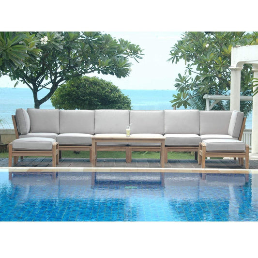Anderson Teak Outdoor Modular Anderson Teak Natsepa 9-Pieces Modular Set B