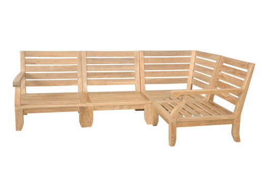 Anderson Teak Outdoor Modular Anderson Teak Riviera Luxe 4-Pieces Modular Set