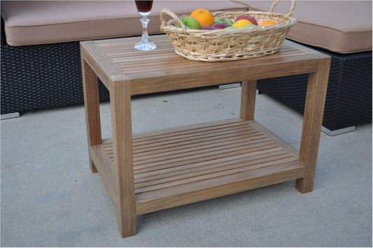 Anderson Teak Outdoor Side Table Anderson Teak Windsor Side Table 2-Tier
