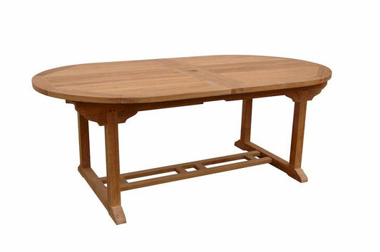 Anderson Teak Outdoor Table Anderson Teak Bahama 117" Oval Extension Table w/ Double Extensions