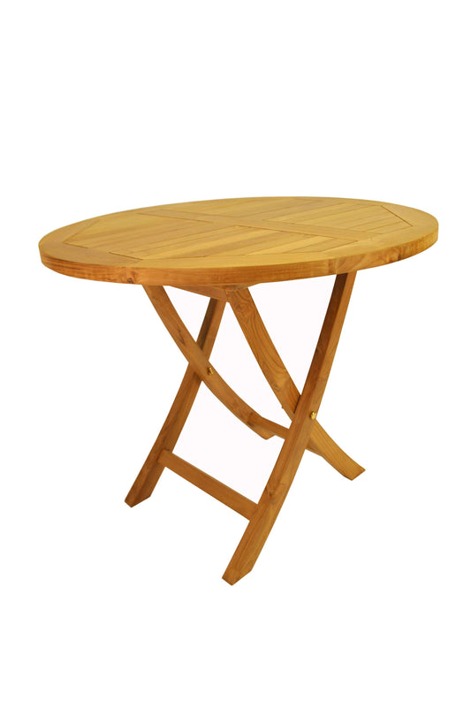 Anderson Teak Outdoor Table Anderson Teak Bahama 35" Round Bistro Folding Table