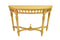 Anderson Teak Outdoor Table Anderson Teak Neoclassical Demilune Console w/ Crackle Finish Table Top