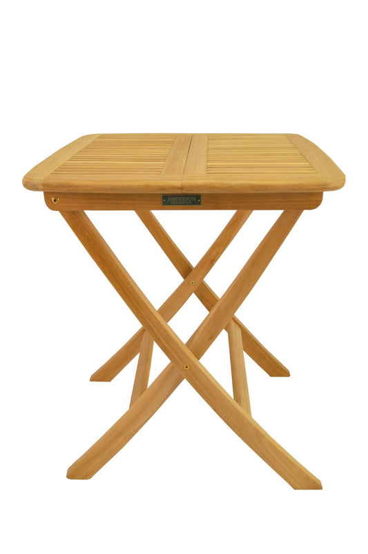 Anderson Teak Outdoor Table Anderson Teak Windsor 24" Square Picnic Folding Table