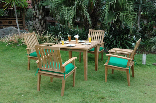 Anderson Teak Outdoor Teak Dining Set Anderson Teak Bahama Brianna 5-pieces Dining Set