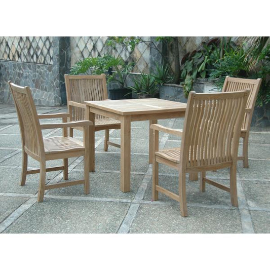 Anderson Teak Outdoor Teak Dining Set Anderson Teak Bahama Chicago 5-pieces Bistro Set