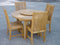 Anderson Teak Outdoor Teak Dining Set Anderson Teak Bahama Chicago 5-Pieces Dining Set