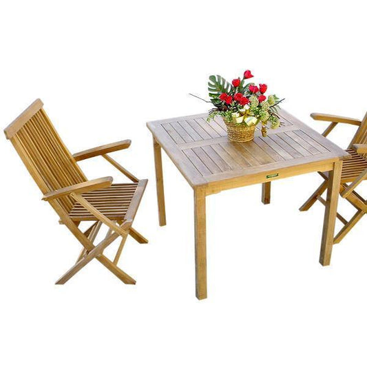 Anderson Teak Outdoor Teak Dining Set Anderson Teak Bahama Classic 3-Pieces Bistro Table