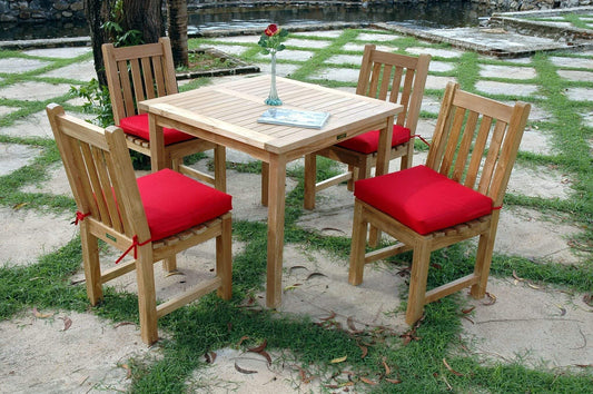 Anderson Teak Outdoor Teak Dining Set Anderson Teak Bahama Classic 5-pieces Dining Set