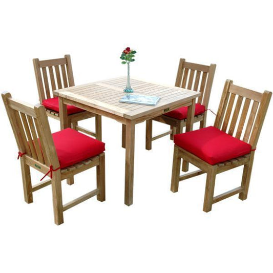 Anderson Teak Outdoor Teak Dining Set Anderson Teak Bahama Classic 5-pieces Dining Set