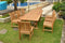 Anderson Teak Outdoor Teak Dining Set Anderson Teak Bahama Sahara 9-Pieces 8' Rectangular Dining Set