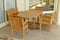 Anderson Teak Outdoor Teak Dining Set Anderson Teak Bahama Sahara Armchair 7-Pieces 87" Oval Dining Set