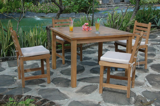 Anderson Teak Outdoor Teak Dining Set Anderson Teak Montage Windham 5- Pieces Dining Set A