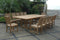 Anderson Teak Outdoor Teak Dining Set Anderson Teak Sahara Rialto 13-Pieces Rectangular Dining Set