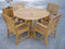 Anderson Teak Outdoor Teak Dining Set Anderson Teak Tosca Rialto Armchair 5-Pieces Dining Set