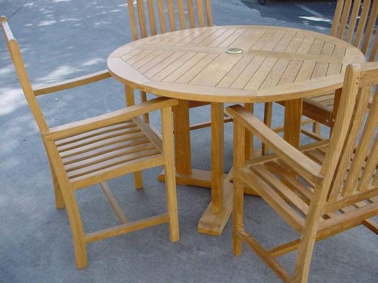 Anderson Teak Outdoor Teak Dining Set Anderson Teak Tosca Wilshere 5-Pieces Dining Set