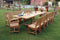 Anderson Teak Outdoor Teak Dining Set Anderson Teak Valencia Rialto 15-Pieces Dining Set
