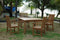 Anderson Teak Outdoor Teak Dining Set Anderson Teak Windsor Chicago 5-Pieces Dining Table Set