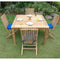 Anderson Teak Outdoor Teak Dining Set Anderson Teak Windsor Comfort Chair 7-Pieces Folding Dining Set