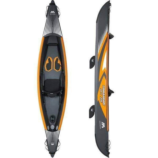 Aqua Marina Inflatable Kayak Aqua Marina - Tomahawk AIR-K 375 1-person DWF High-end kayak, Double action pump, Zip backpack (paddle excluded)