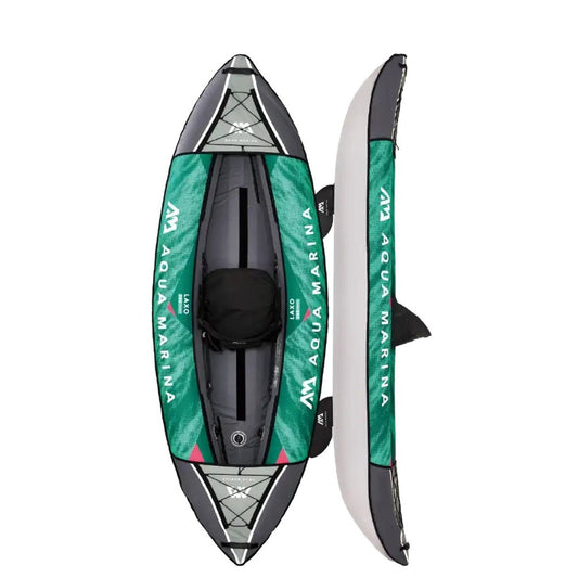 Aqua Marina - Laxo-285 Recreational Kayak - 1 person. Inflatable deck. Kayak paddle included. | LA-285-22