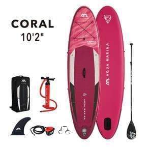 Aqua Marina Paddle Board Aqua Marina - Coral - Advanced All-Around iSUP, 3.1m/12cm, with paddle and safety leash