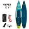 Aqua Marina Paddle Board Aqua Marina - Hyper - Touring iSUP, 3.81m/15cm, with coil leash