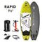 Aqua Marina Paddle Board Aqua Marina - Rapid - White water iSUP, 2.89m/15cm, with river leash