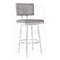 Armen Living Barstool Armen Living | Balboa 26" Counter Height Swivel Vintage Grey and Brushed Stainless Steel Bar Stool | LCBBBABSVG26