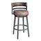 Armen Living Barstool Armen Living | Titana 30" Barstool in Mineral finish with Bandero Tobacco upholstery | 721535746873