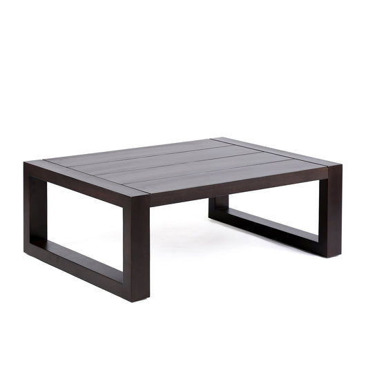 Armen Living Outdoor Coffee Table Armen Living | Paradise Outdoor Dark Eucalyptus Wood Coffee Table | LCPRCODK