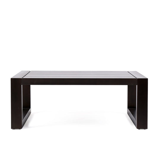 Armen Living Outdoor Coffee Table Armen Living | Paradise Outdoor Dark Eucalyptus Wood Coffee Table | LCPRCODK