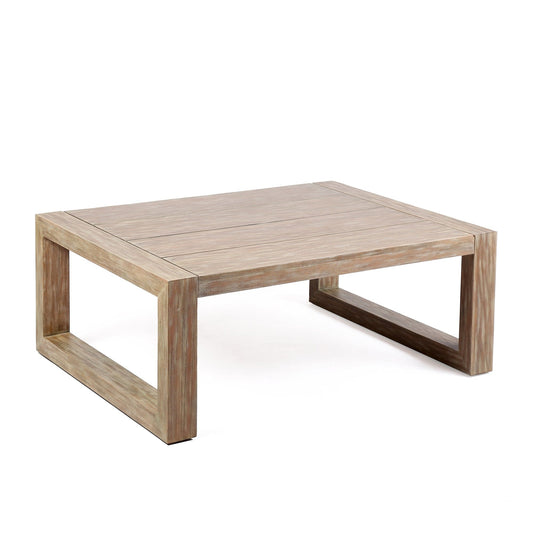Armen Living Outdoor Coffee Table Armen Living | Paradise Outdoor Light Eucalyptus Wood Coffee Table | LCPRCOLT
