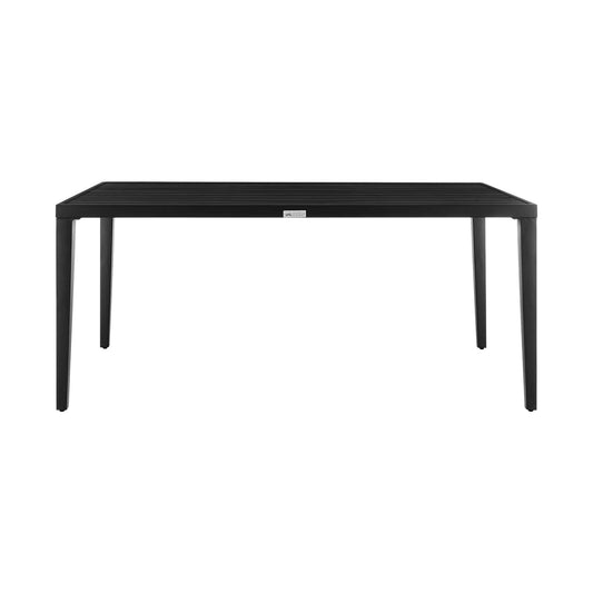 Armen Living Outdoor Dining Table Armen Living | Palma Outdoor Patio Dining Table in Aluminum | LCPFDIBL