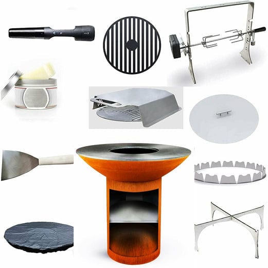 Arteflame Arteflame Classic 40" Grill With A High Round Base With Storage Home Chef Max Bundle With 10 Grilling Accessories
