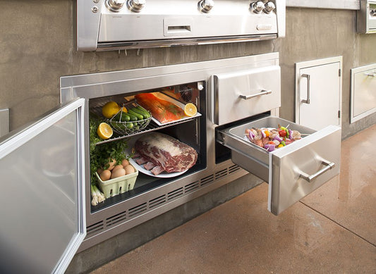 Alfresco ARXE-42 Under-Grill Refrigerator, Built-In, 42-Inch