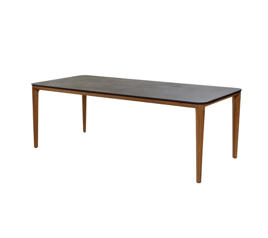 Cane-Line - Aspect dining table base, 82.7x39.4 - Teak, Aluminium - 50802T
