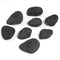 Athena River Stone Set Black Colorado river stone set for electric fireplaces
