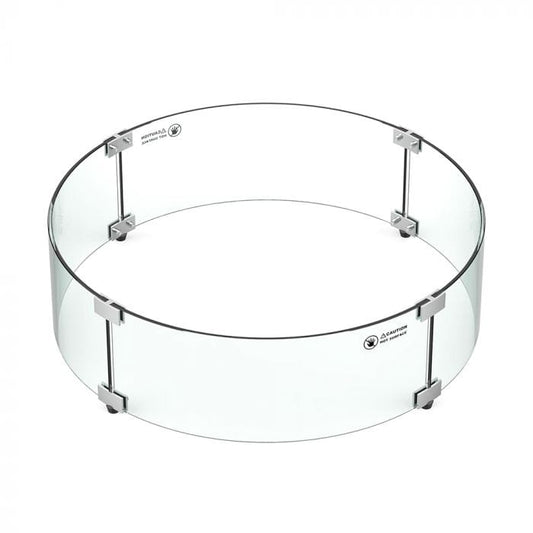 Athena Wind Guard Athena - GWG-R19 Round 19-Inch Glass Wind Guard for Olympus Concrete Fire Pit