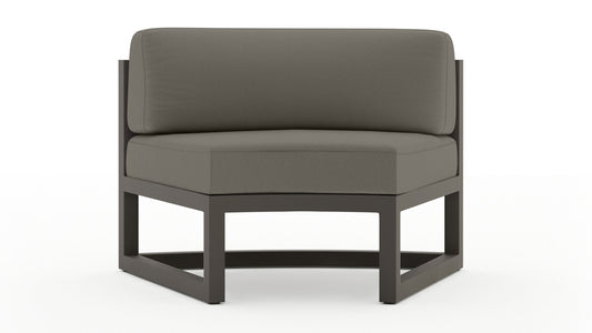 Harmonia Living - Avion Curve Seat - Slate (pack of 2) | AVN-SL-CRVS