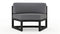 Harmonia Living - Avion Curve Seat - Black (pack of 2) | AVN-BK-CRVS